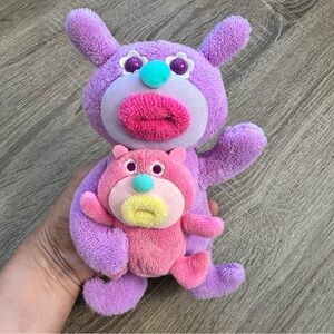 Mattel Sing-A-Ma-Jigs Duet Purple Pink Plush 2010